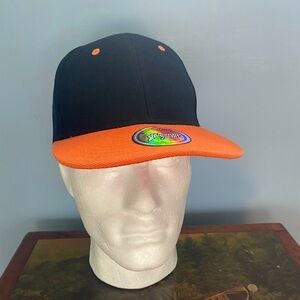 Seventy Seven Blank Orange And Blue Snapback Hat♠️